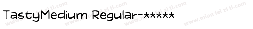 TastyMedium Regular字体转换